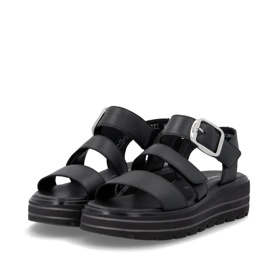 Remonte D3N50 Ladies' Sandals-Black