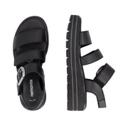 Remonte D3N50 Ladies' Sandals-Black