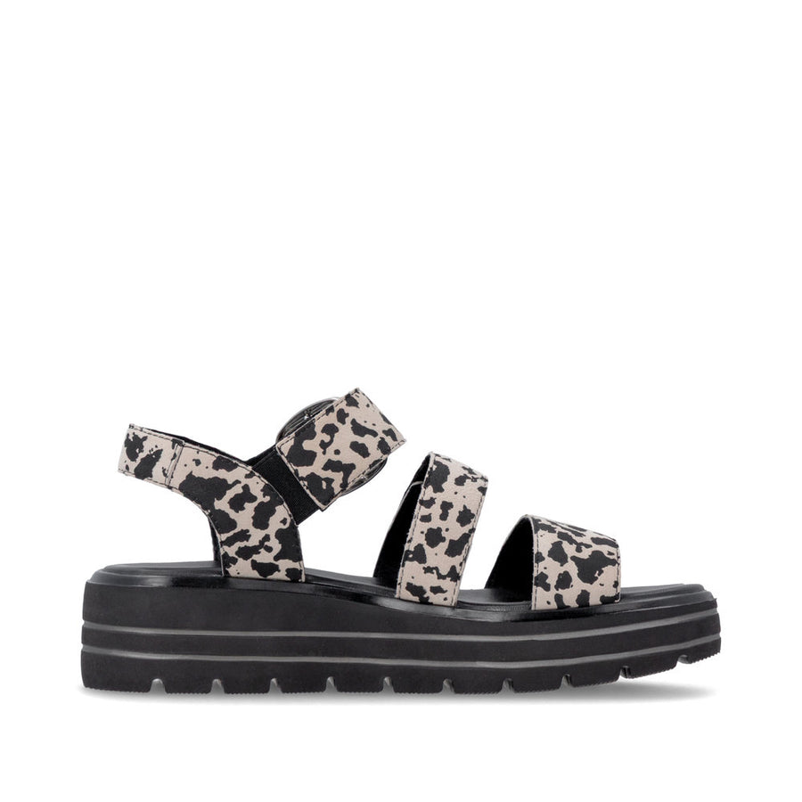Remonte D3N50 Ladies' Sandals-White Print