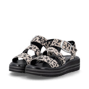 Remonte D3N50 Ladies' Sandals-White Print