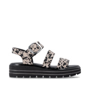 Remonte D3N50 Ladies' Sandals-White Print