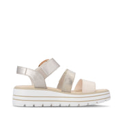 Remonte D3N50 Ladies' Sandals-Light Gold