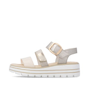 Remonte D3N50 Ladies' Sandals-Light Gold