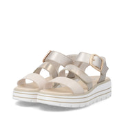 Remonte D3N50 Ladies' Sandals-Light Gold