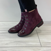 Redz D6415 Ankle Boot-WINE