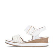Remonte D6453-81 Ladies Sandal-White/Gold