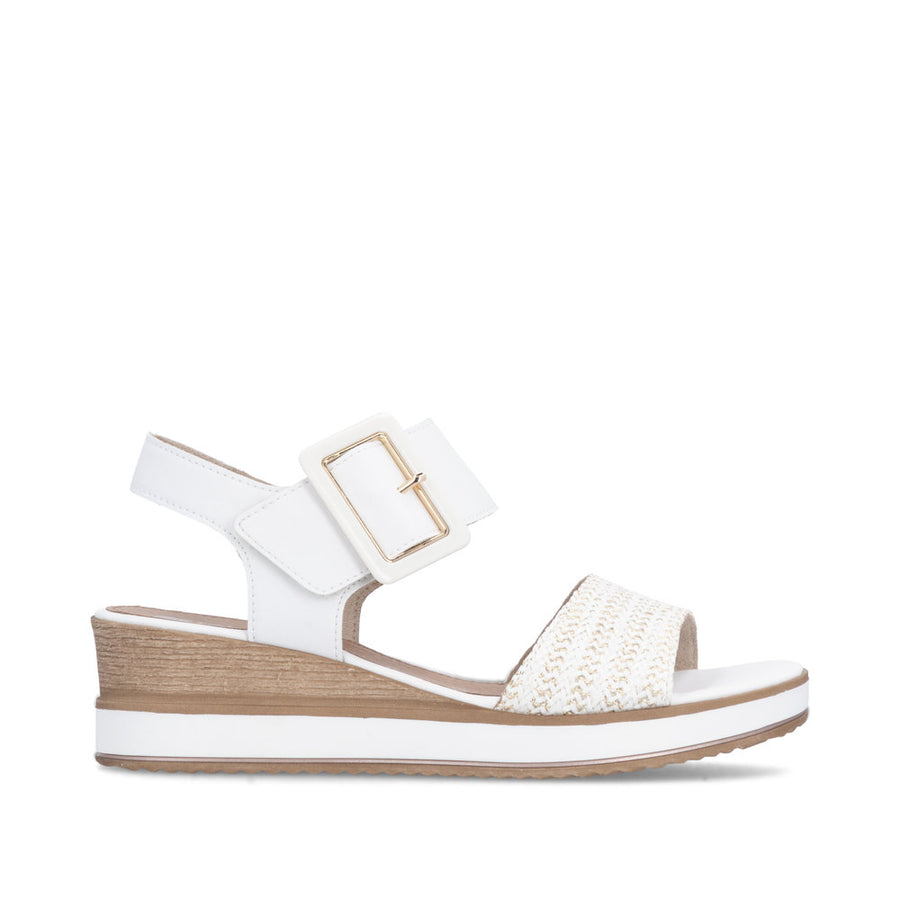 Remonte D6453-81 Ladies Sandal-White/Gold