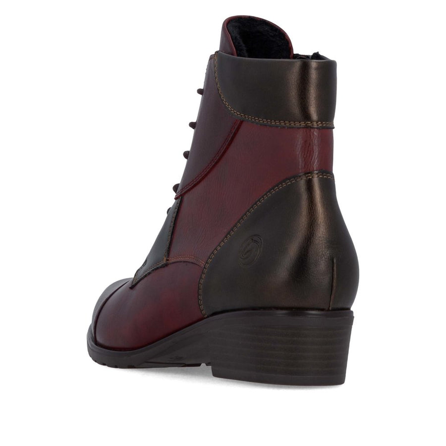 Remonte D6882 Ankle Boots-Wine