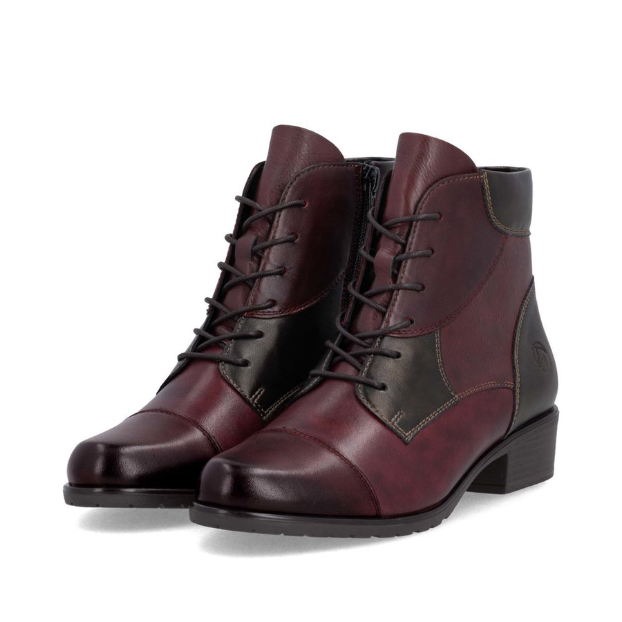 Remonte D6882 Ankle Boots-Wine