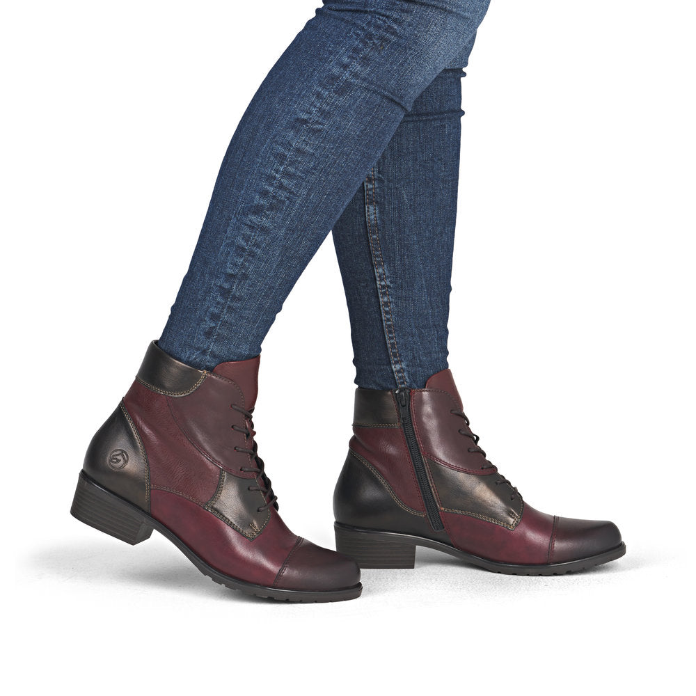 Remonte D6882 Ankle Boots-Wine
