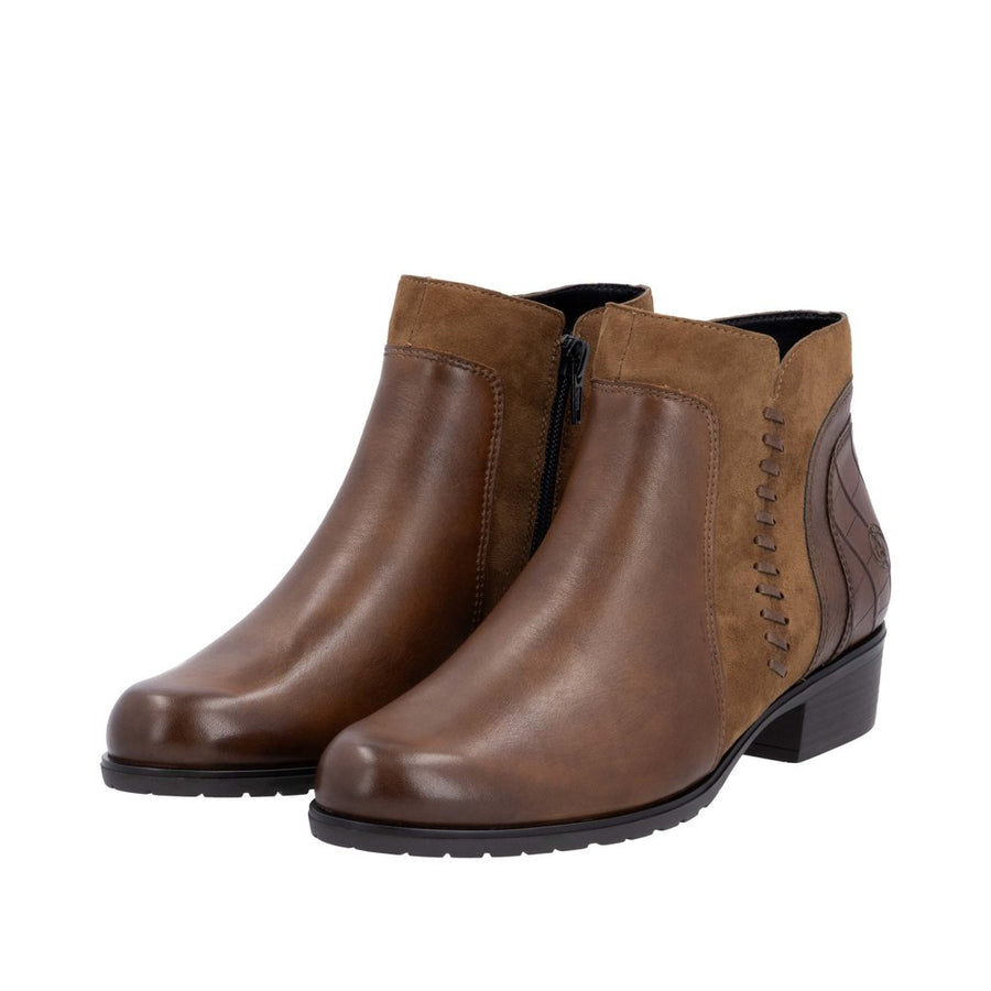 Remonte D6893 Ankle Boot-Tan