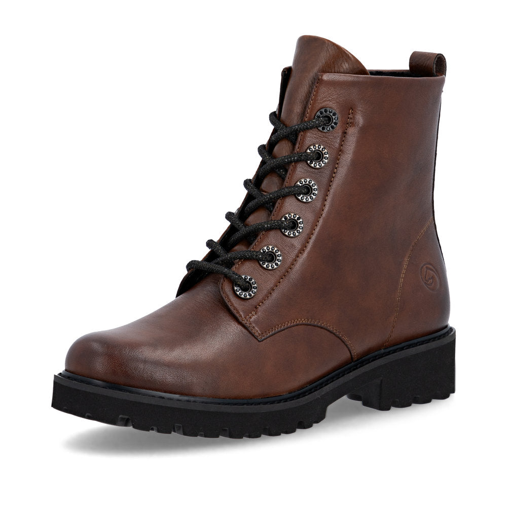 Remonte D8653 Ankle Boots-Chestnut