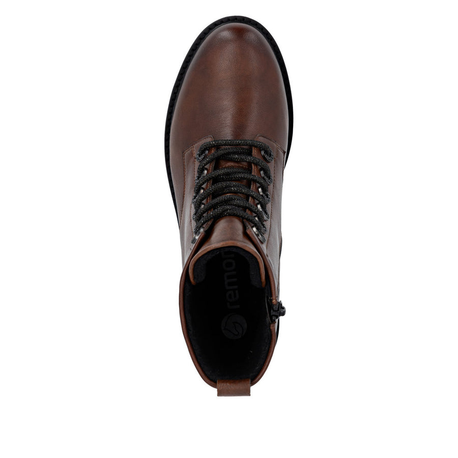Remonte D8653 Ankle Boots-Chestnut
