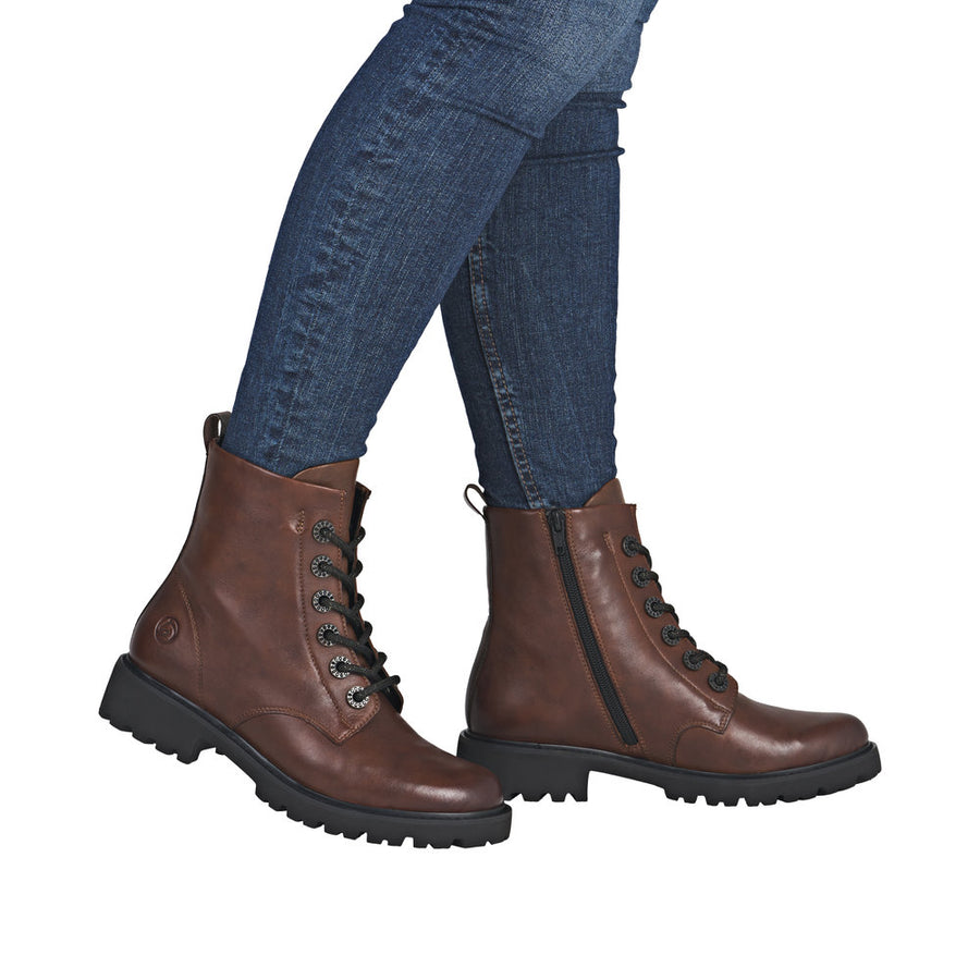 Remonte D8653 Ankle Boots-Chestnut