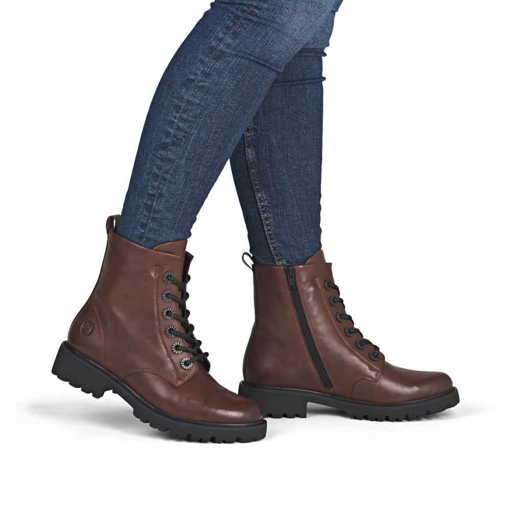 Remonte D8653 Ankle Boots-Chestnut
