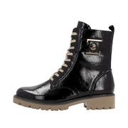 Remonte D8663 Ankle Boot-Black Patent