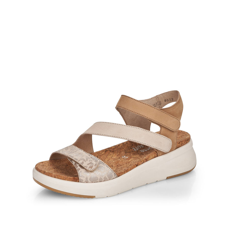 Remonte D9553 Sandals-Beige Multi