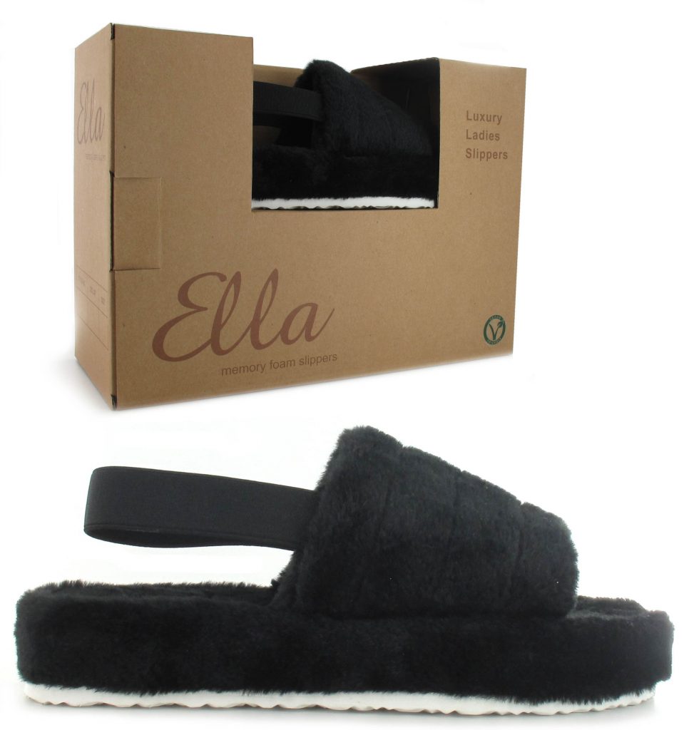 Ella Shoes Darcy Slipper-Black