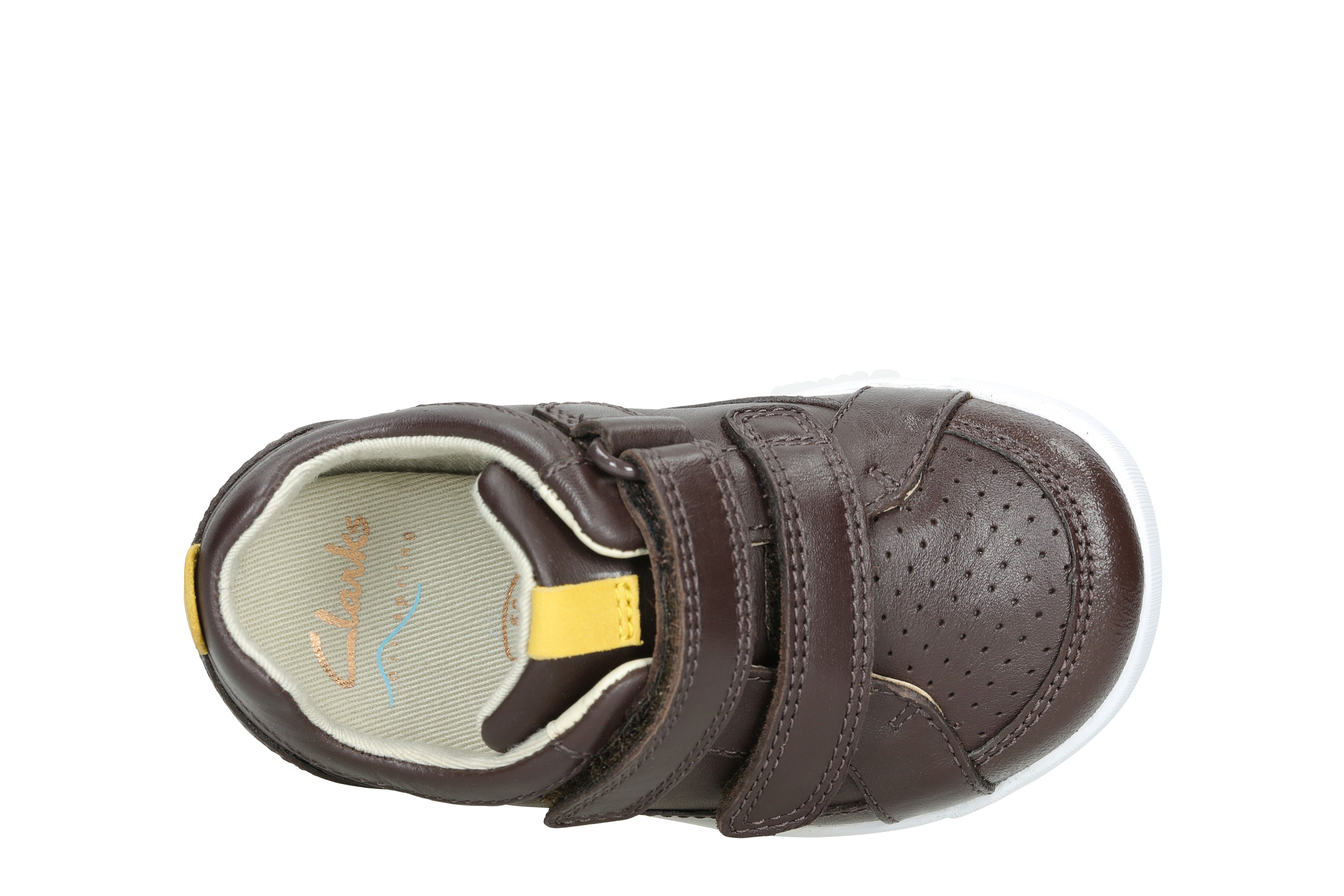 Clarks Emery Walk T Shoes-Brown Lea F