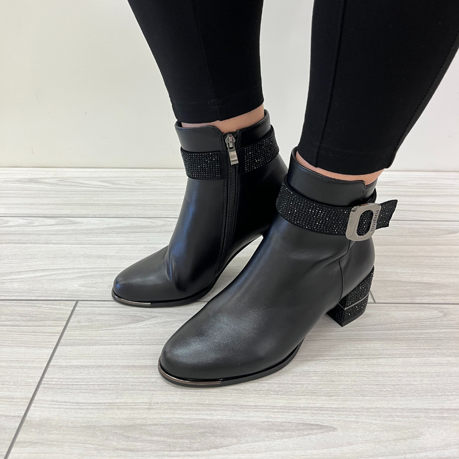 Redz F2170 Ankle Boot-BLACK