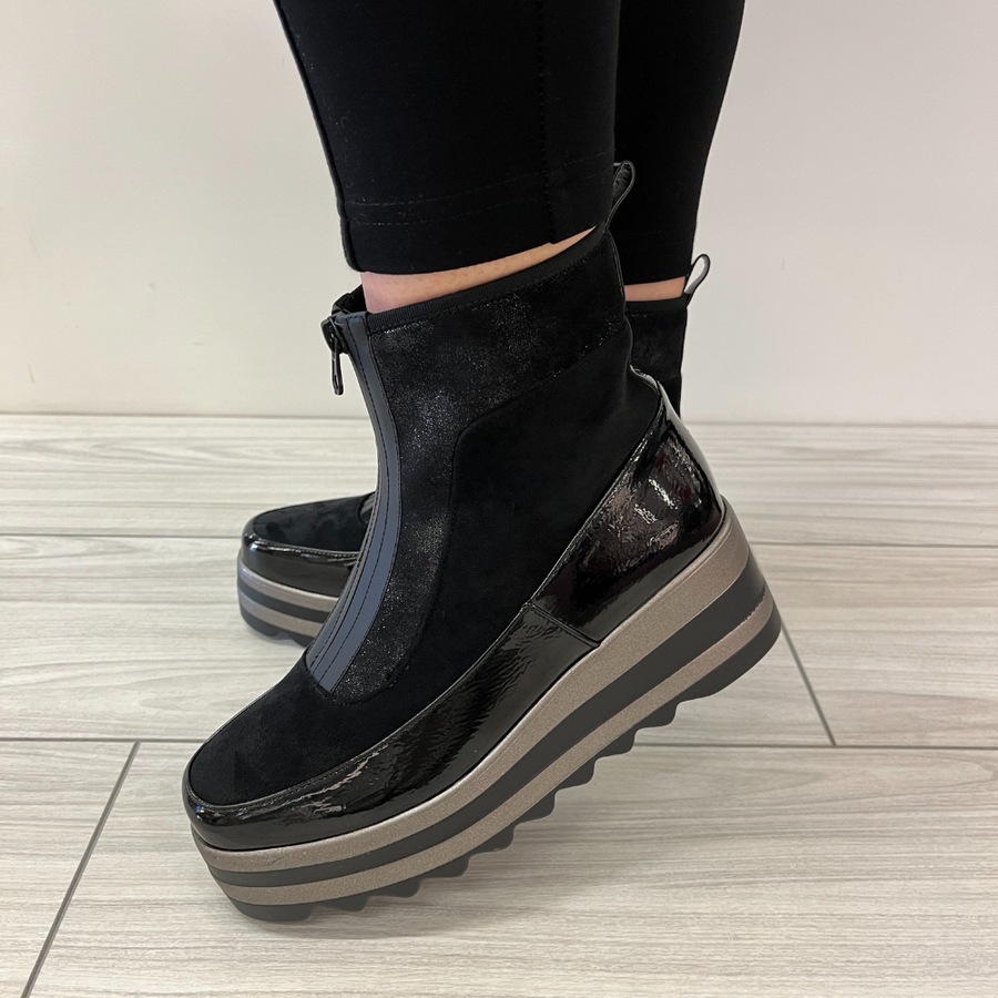 Redz F2370 Ankle Boot-BLACK