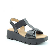 Heavenly Feet Plaza Sandals-Black