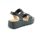 Heavenly Feet Plaza Sandals-Black