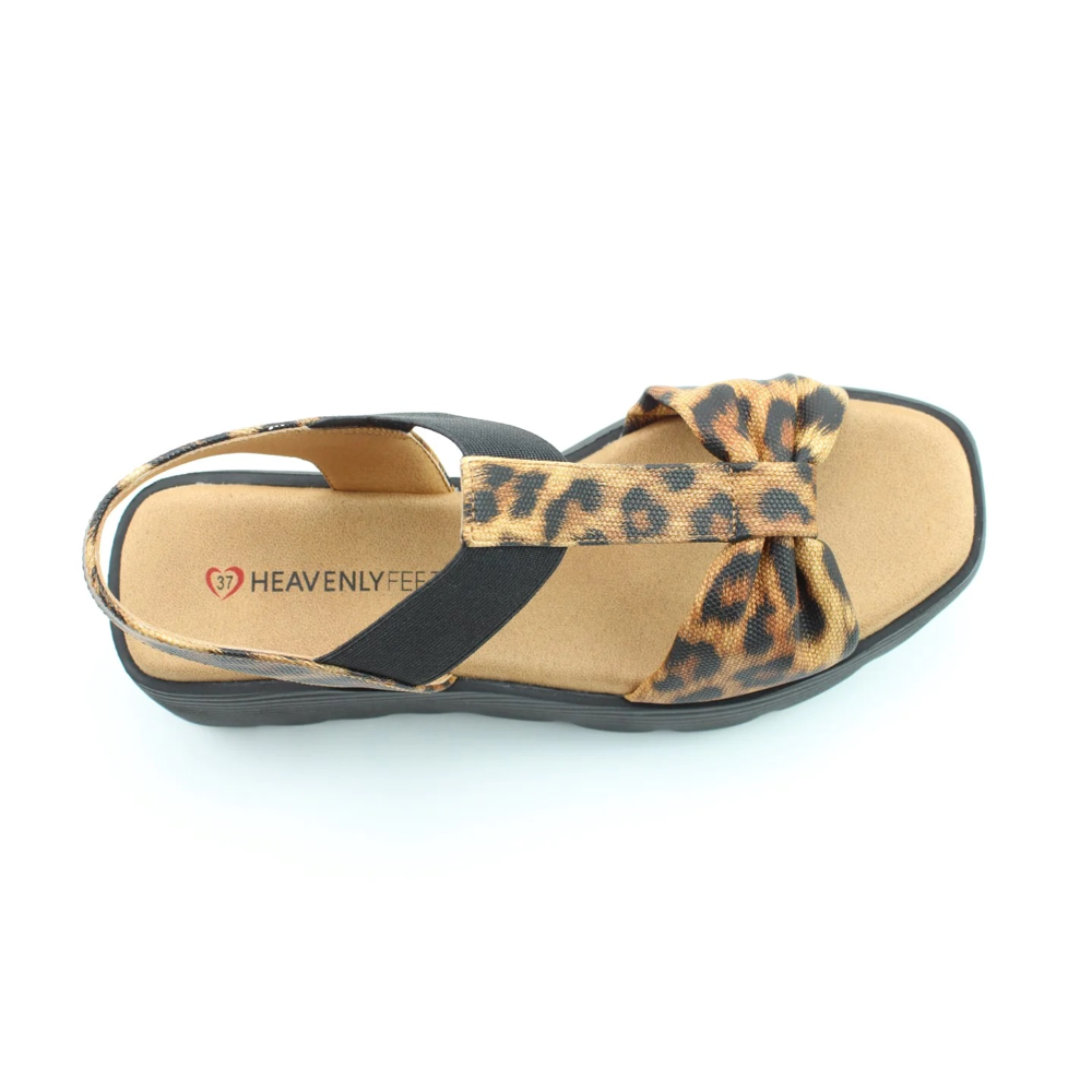 Heavenly Feet Plaza Sandals-Leopard