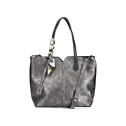 Rieker H1006 Handbag-Silver Metal