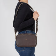 Rieker H1029-25 Handbag-Chocolate