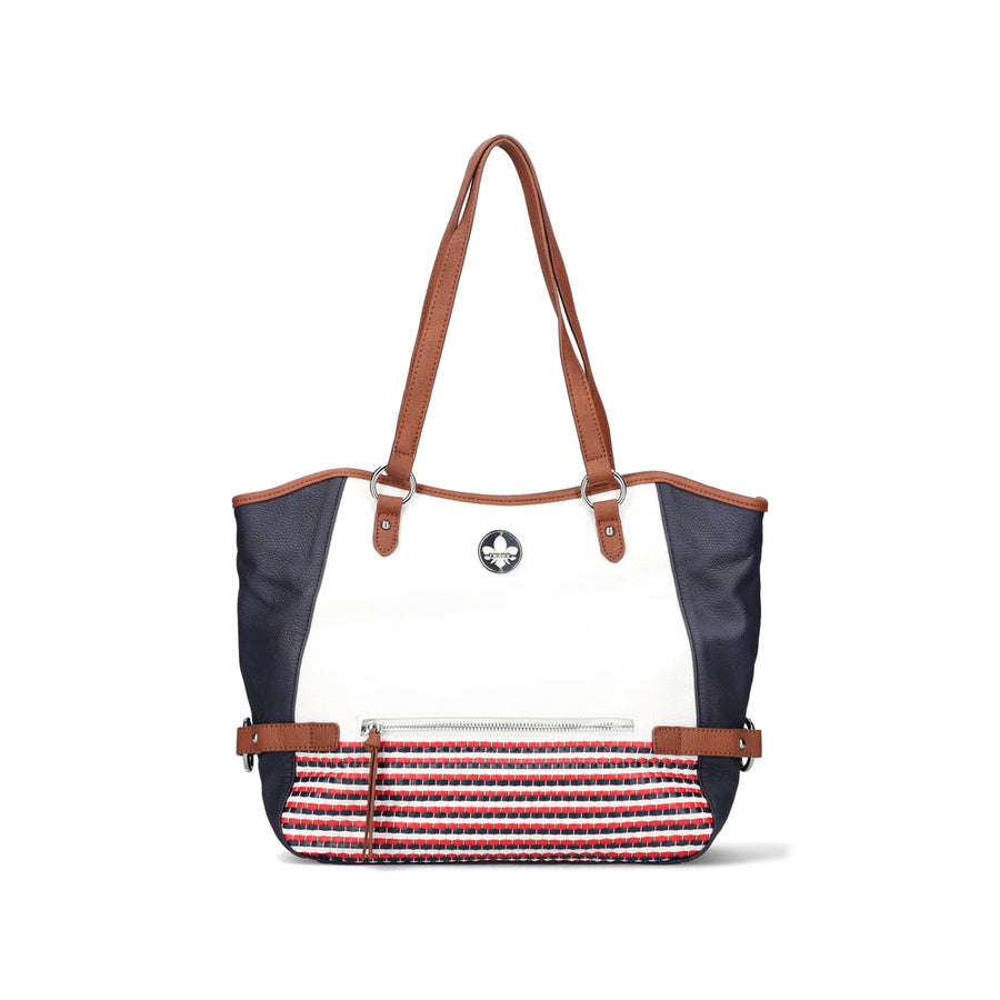 Rieker H1066 Bag-Wht/Nvy/Red