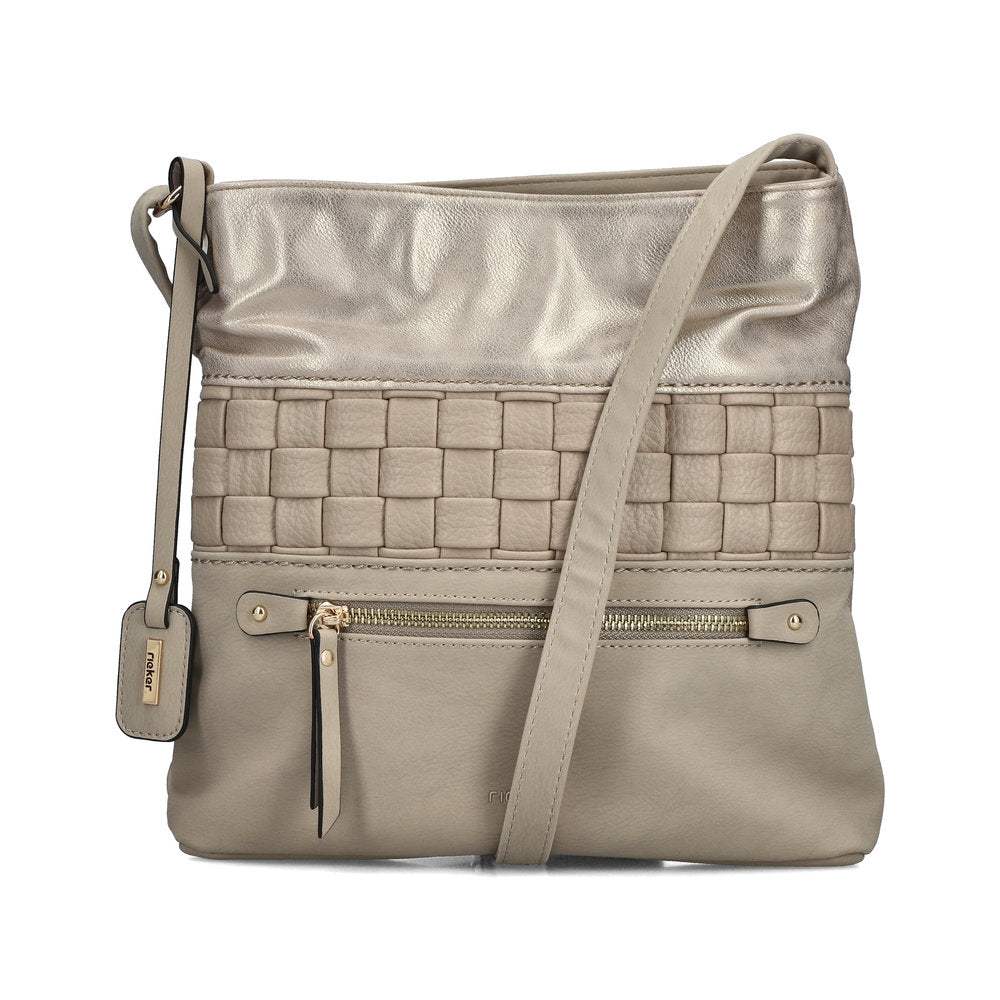 Rieker H1301-62 Handbag-Beige/Gold