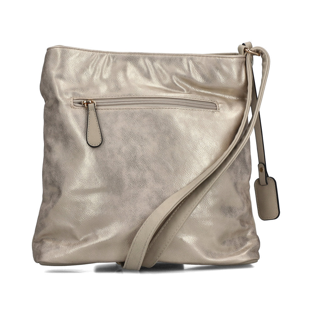 Rieker H1301-62 Handbag-Beige/Gold