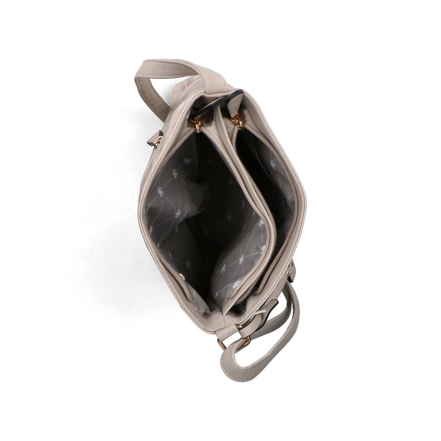 Rieker H1301-62 Handbag-Beige/Gold