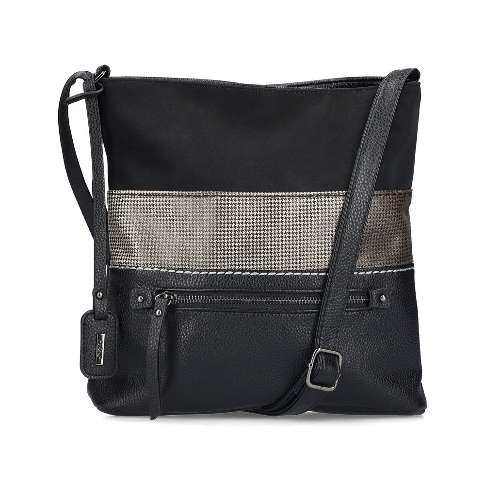 Rieker H1301-90 Handbag-Black/Gold