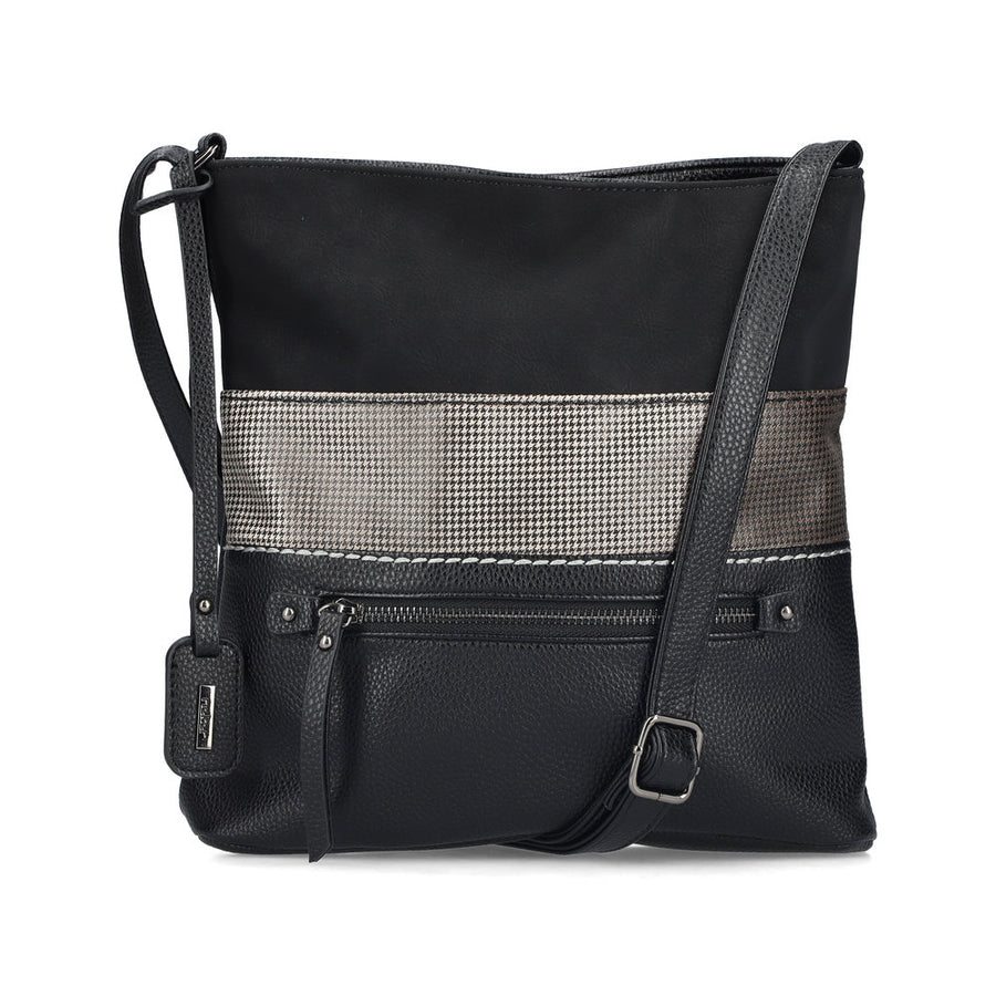 Rieker H1301-90 Handbag-Black/Gold
