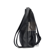 Rieker H1301-90 Handbag-Black/Gold
