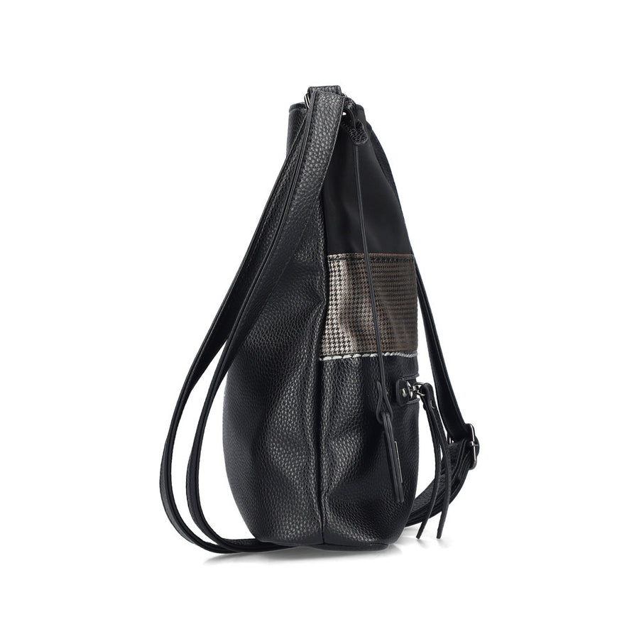 Rieker H1301-90 Handbag-Black/Gold
