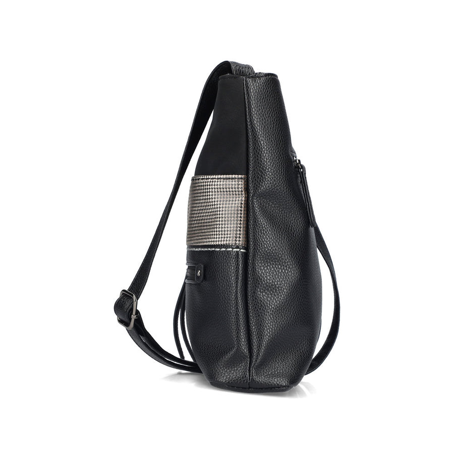 Rieker H1301-90 Handbag-Black/Gold