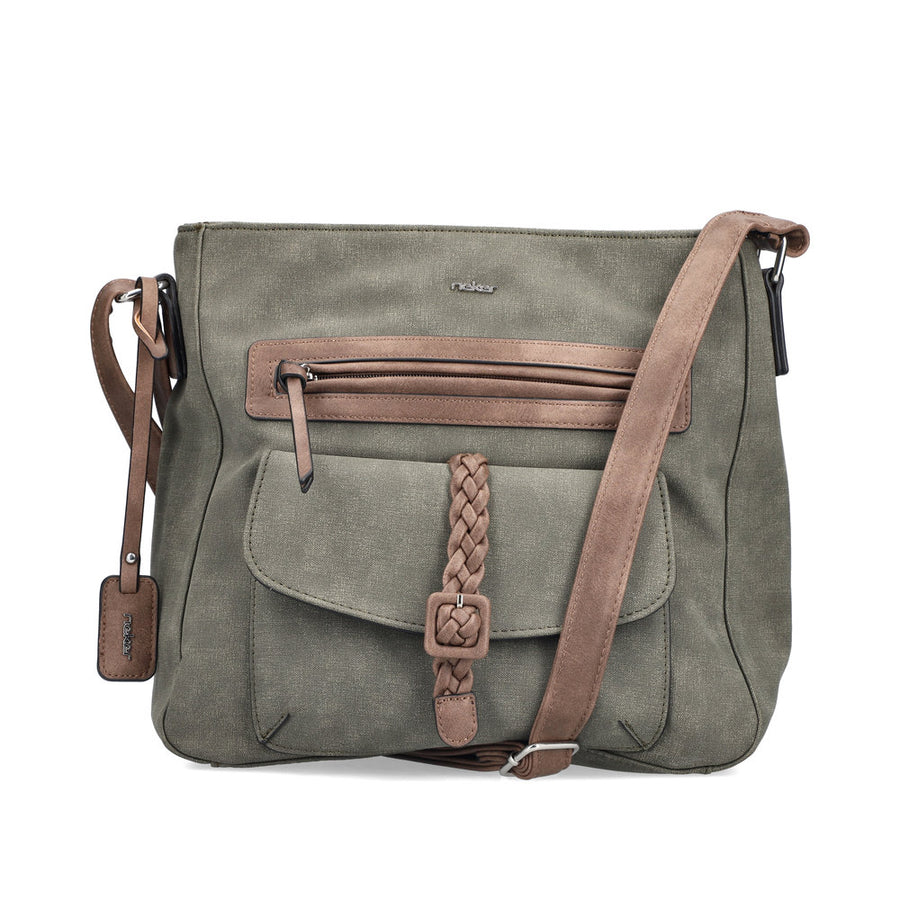 Rieker H1340-54 Handbag-Khaki/Brown