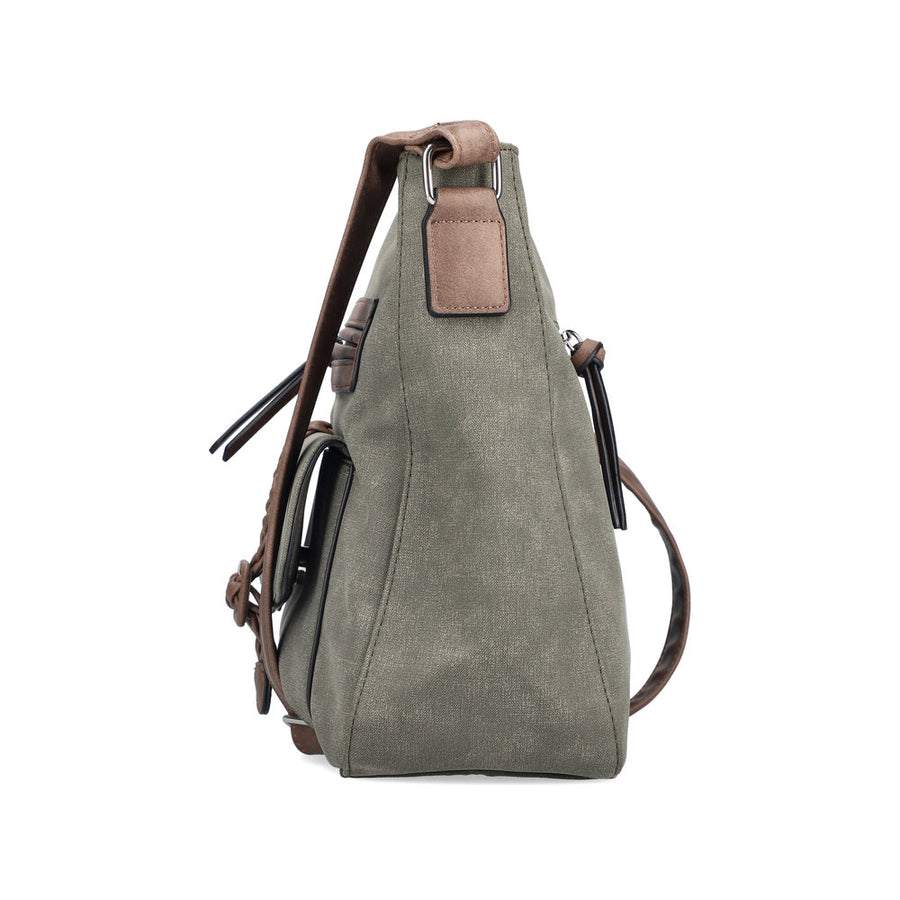 Rieker H1340-54 Handbag-Khaki/Brown