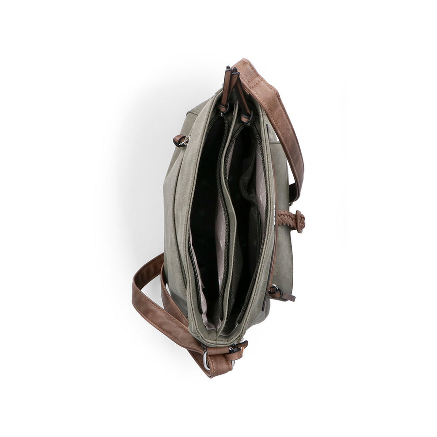 Rieker H1340-54 Handbag-Khaki/Brown