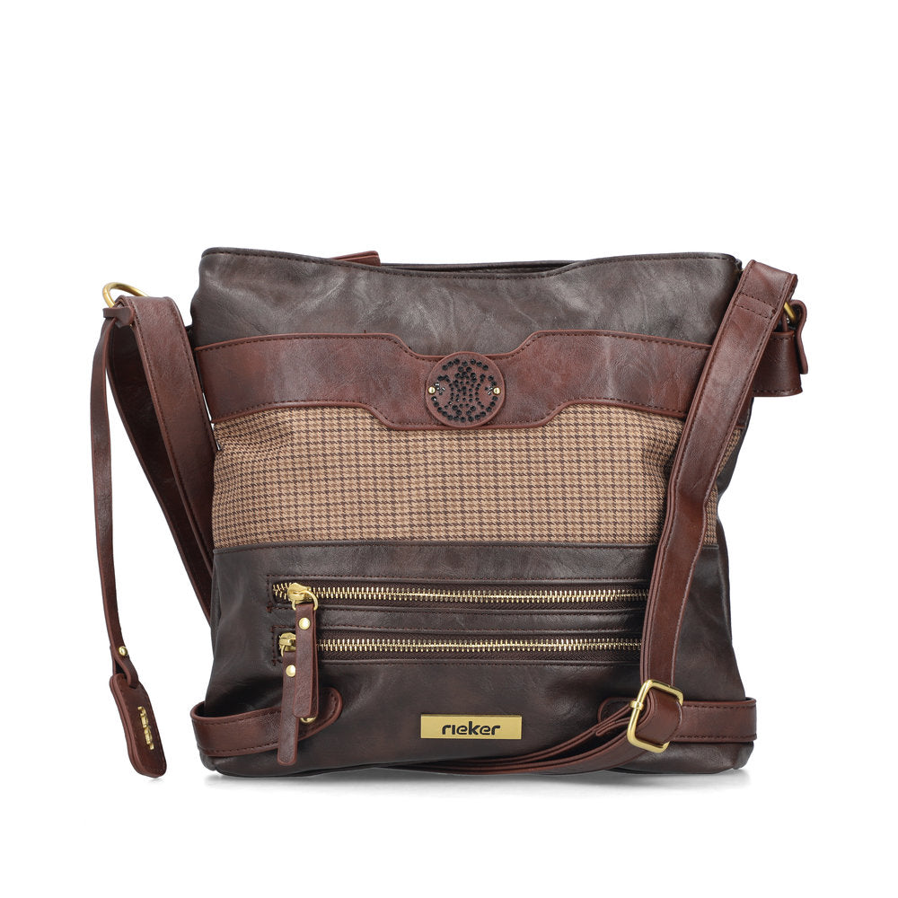 Rieker H1346-25 Crossbody Bag-Brown Multi