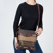 Rieker H1346-25 Crossbody Bag-Brown Multi