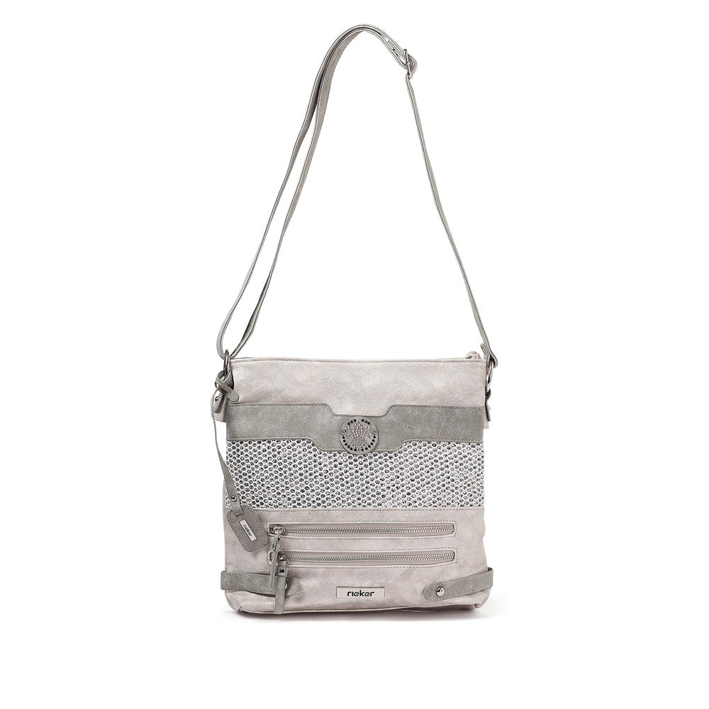 Rieker H1346-40 Crossbody Bag-Silver