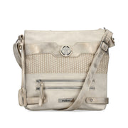 Rieker H1346-92 Crossbody Bag-Beige/Gold