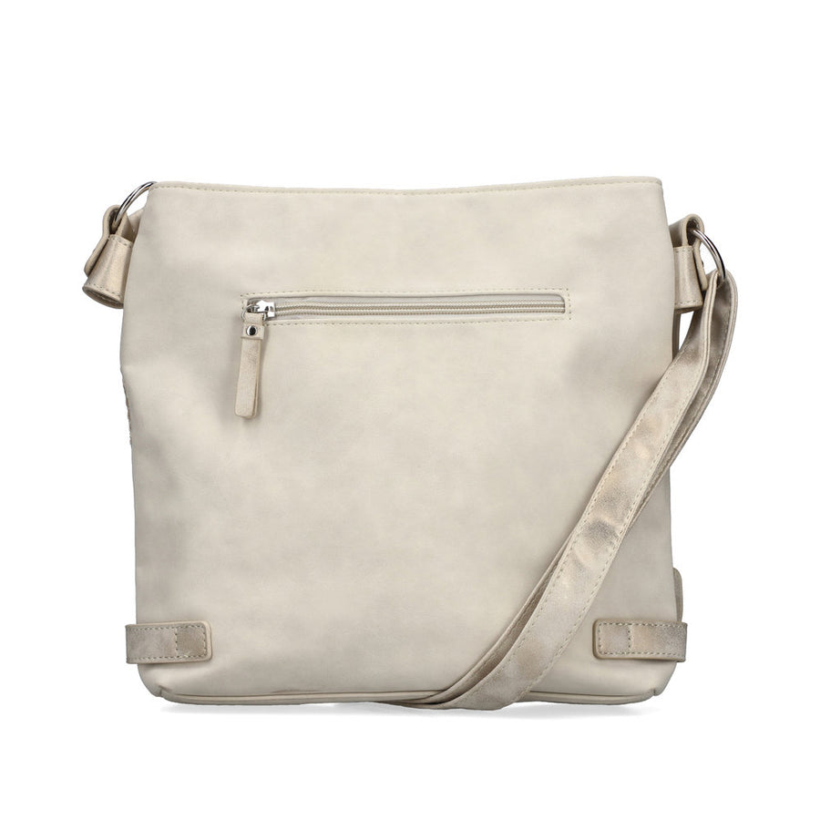 Rieker H1346-92 Crossbody Bag-Beige/Gold