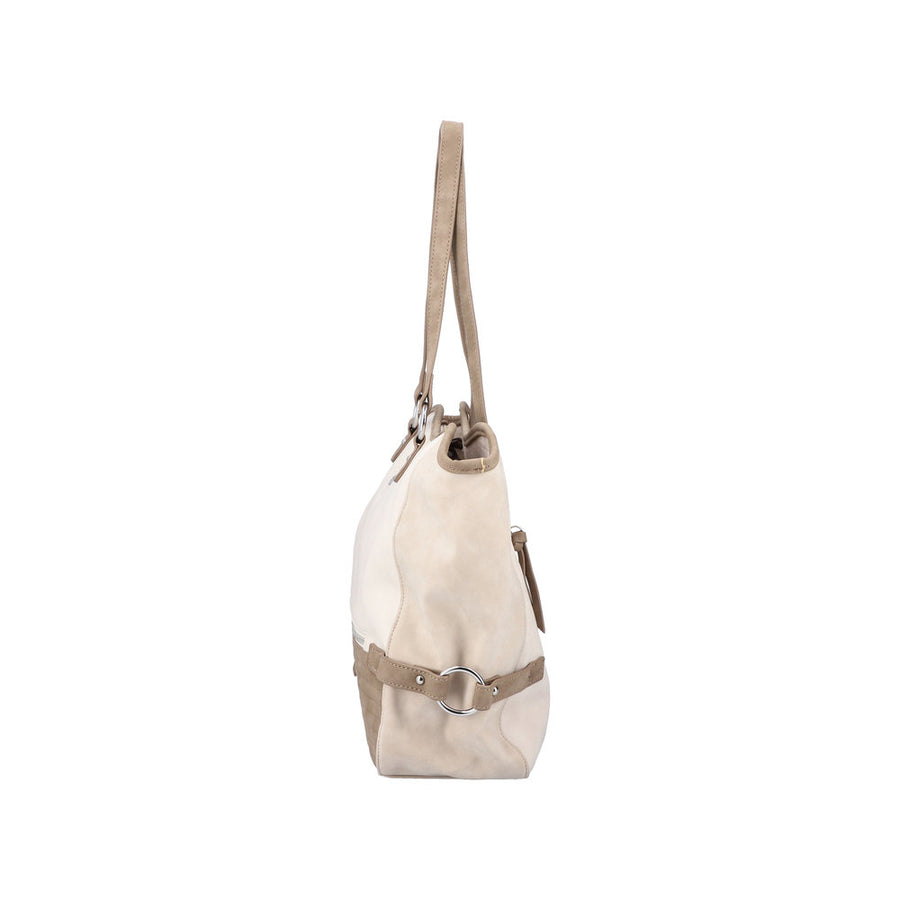 Rieker H1499 Bag-Ivory/Tan