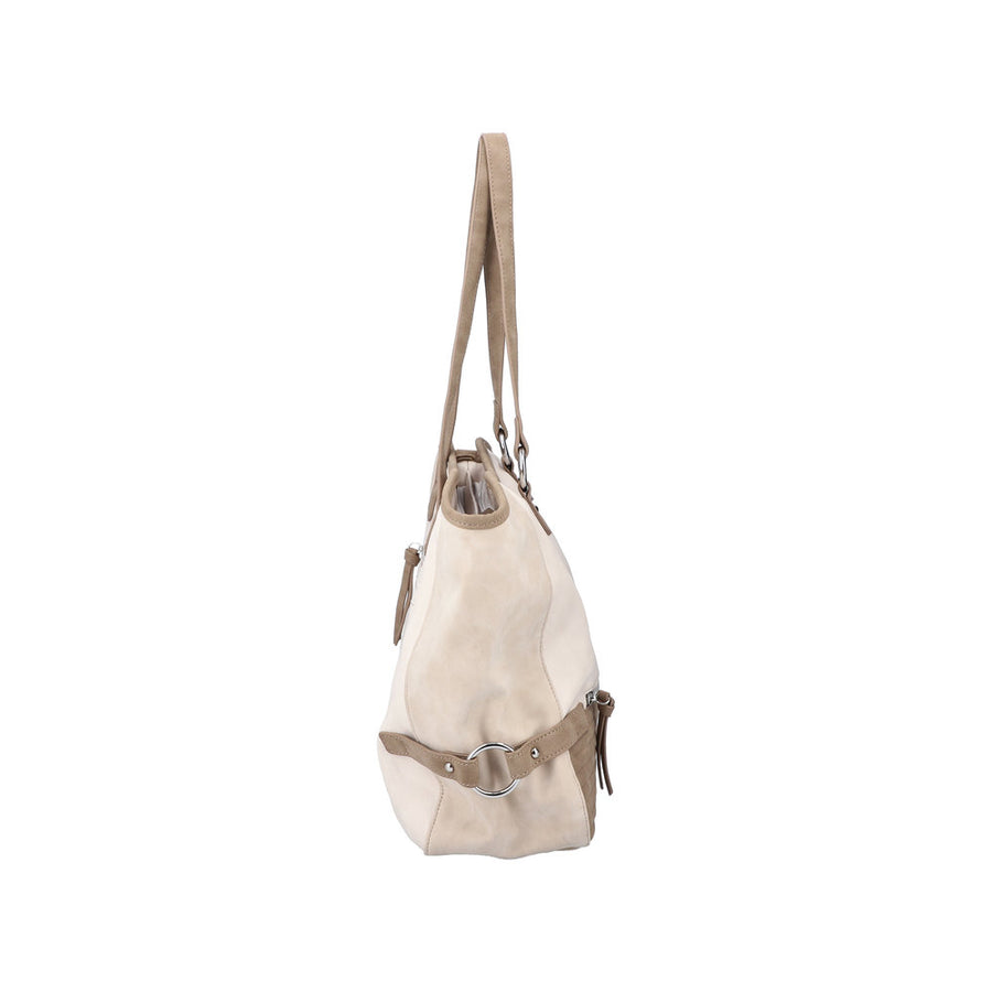 Rieker H1499 Bag-Ivory/Tan