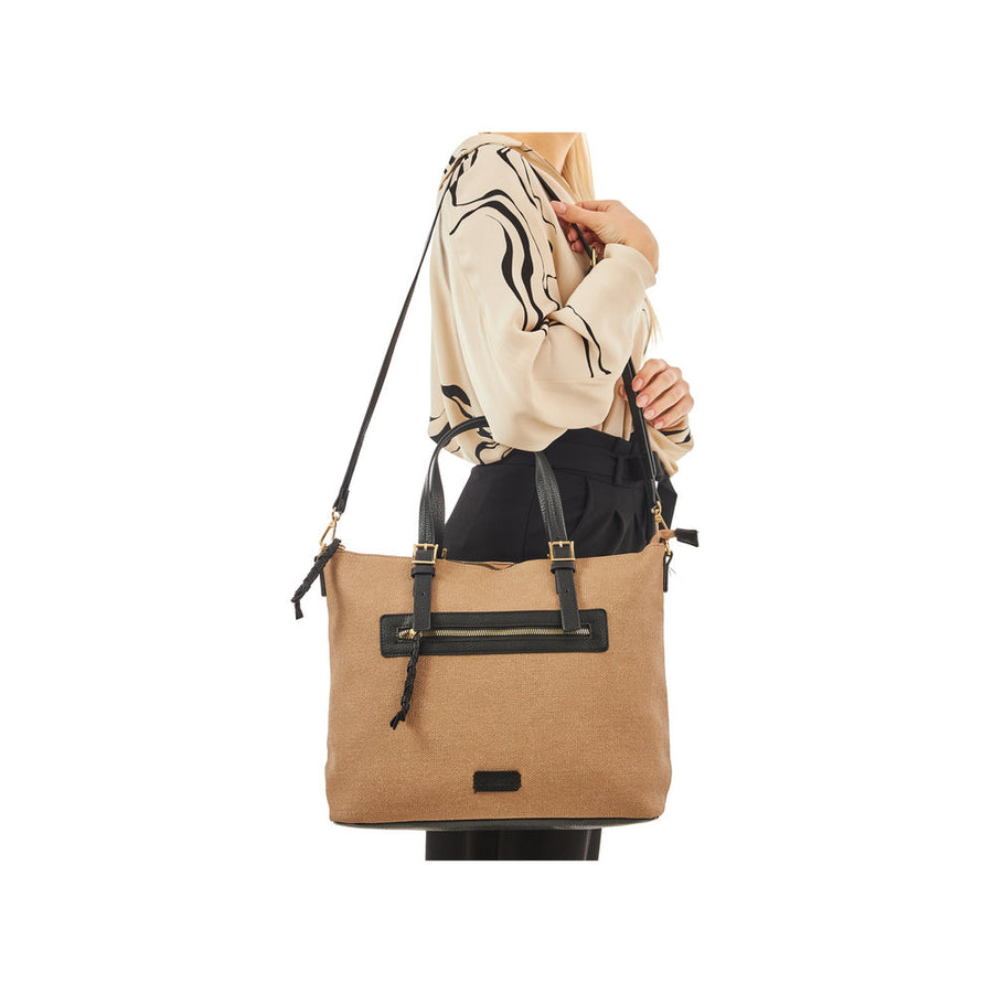 Rieker H1531 Bag-Beige/Black